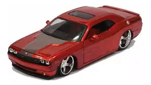 Miniatura Dodge Challenger Tunado Vermelho Metálico 1/24 